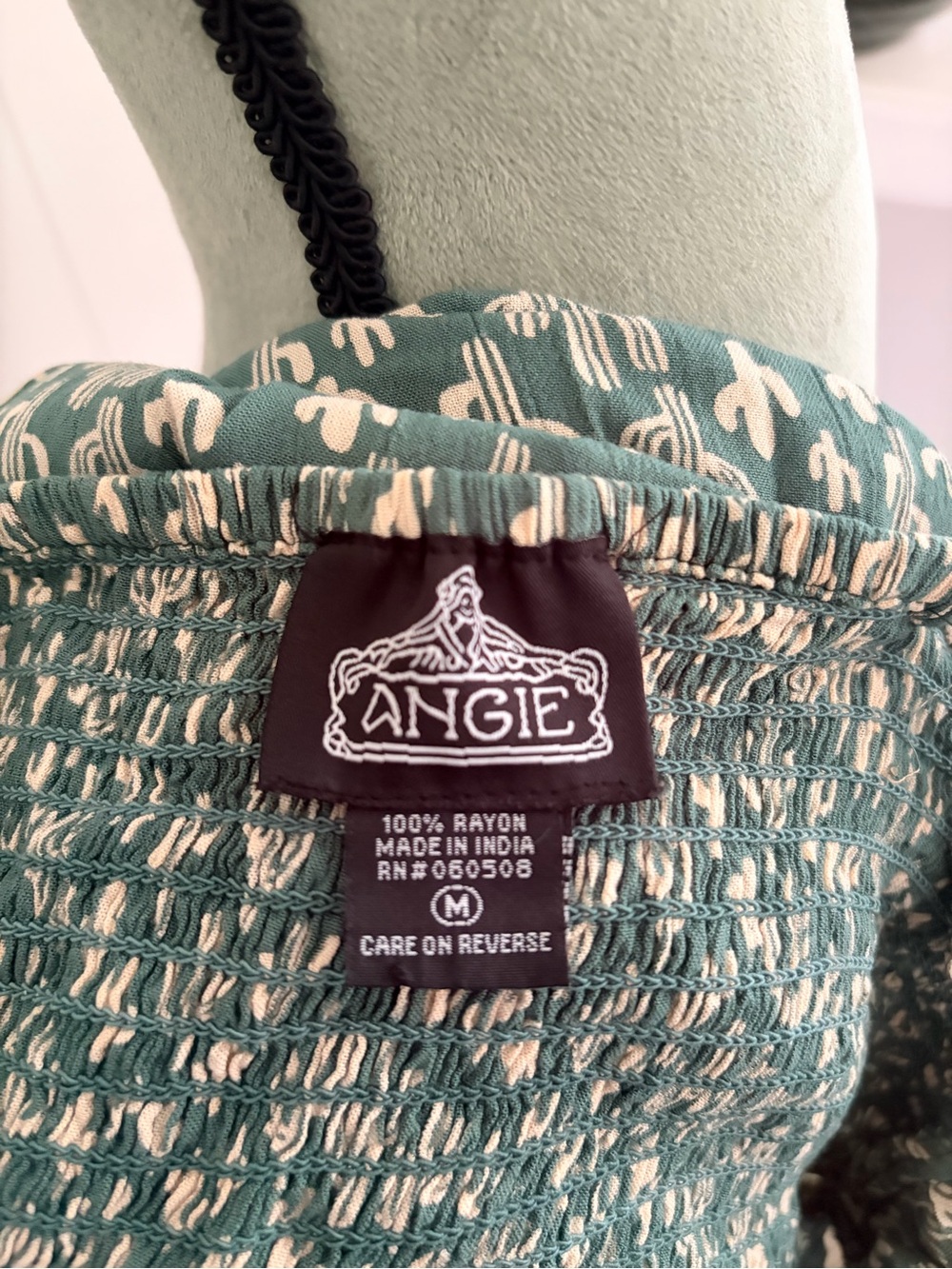 Green Cactus Print Midi Sundress - Picture 3 of 3